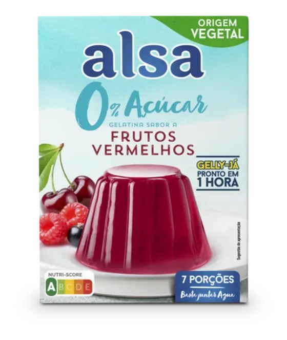Dr. Oetker Gelatina sabor a frutos vermelhos sem açúcar