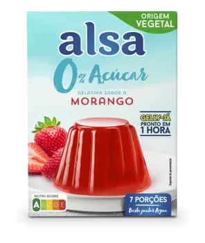 Dr. Oetker Gelatina sabor a morango sem açúcar