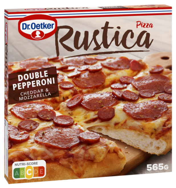 Dr. Oetker Rustica Double Pepperoni Cheddar&M.